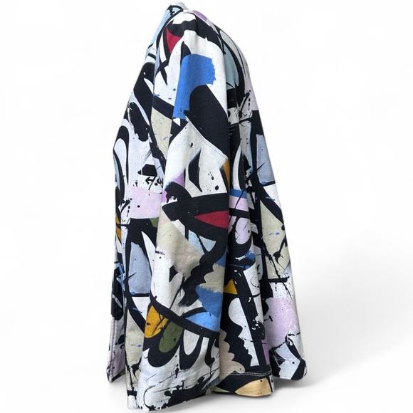 Simply Art by Dolcezza Single-Breasted Multicolor A-Line Women's L Jacket - Picture 6 of 10